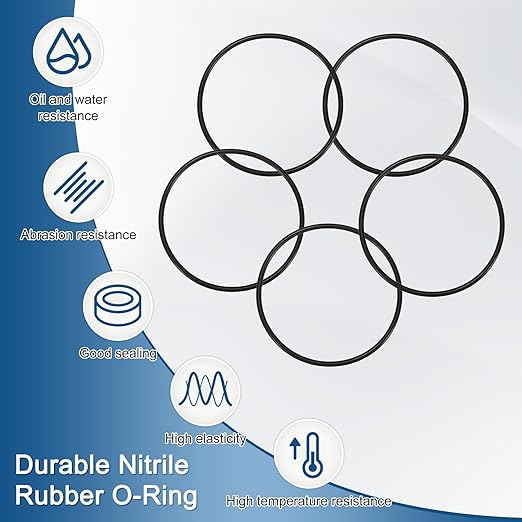 5-Pcak Nitrile Rubber O-Rings, 92mm ID, 100mm OD, 4mm Width, Metric Sealing Washer Gasket for Automotive Machine Plumbing/Faucet/Air or Gas Connections, Resists Oil and Heat