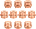 10-Pack GUOFIS Copper Press End Cap, 1" x 1" Plug Fittings for Copper Tube Connection with Stop(PRESS021-10Pack)