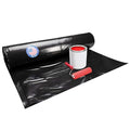 Black Construction Plastic Sheeting 6 mil, 10' x 100' (1000 sq. ft.) - Heavy Duty Plastic Cover for Construction & Painting - LDPE Film Roll - Heavy Duty Plastic Sheeting Roll by IDL Packaging