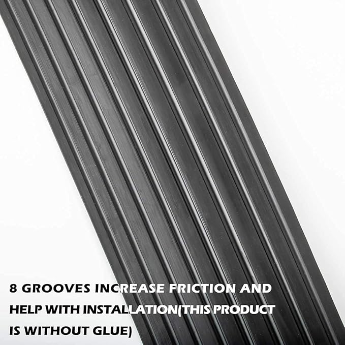 16.5Ft Universal Garage Door Bottom Threshold Seal Strip DIY Weather Stripping Replacement，Not Include Sealant/Adhesive (Black)