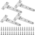 Boat T Type Hinge, Marine Grade Stainless Steel 316 Heavy Duty Strap Butt Hinge Durable Marine Applications for Hatch, Cabinet, Gate, and Door