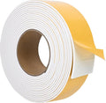 ToLanbbt White Door Window Weather Stripping Self Adhesive Foam Tape High Density Foam Sealing Strip Window Insulation Weatherproof Gasket Tape for Doors and Windows (2" W X 1/8" T X 10')