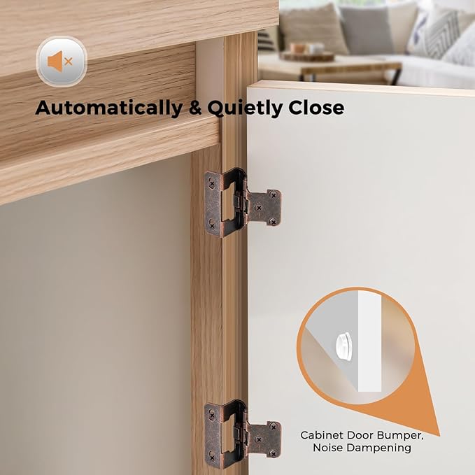 Ravinte 10 Pack 5 Pairs Semi-Overlay 1/2 inch Self-Closing Face Frame Cabinet Hinges Antique Brass Half Wrap-Around Kitchen Cabinet Door Hinges Face Mount Cabinet Hardware