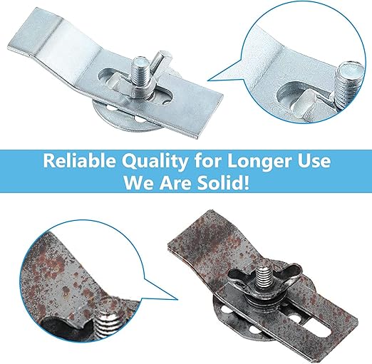Enhon 24 Pack Sink Clips Kit, Undermount Sink Clips, Sink Mounting Kit Bracket, Installation Repair Hardware Clips Fastener Support for Kitchen or Bathroom Sinks (Silver)
