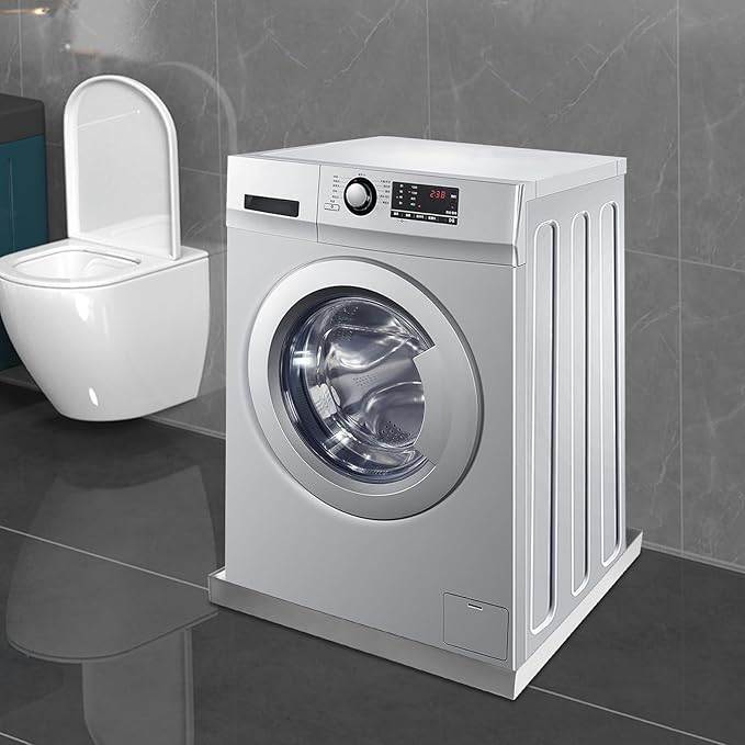 28" x 30" x 2.5" Washing Machine Pan Washing Machine Drip Pan w/Drain Hole & Hose Adapter 304 Stainless Steel Drain Tray for Electric Water Heater & Air Conditioning Units