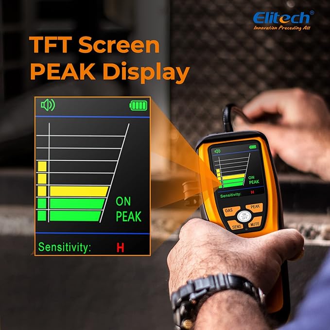 Elitech HVAC Refrigerant Leak Detector 10 Yrs Infrared Sensor Life Halogen Freon Sniffer, Air Conditioning Detection, Automotive Gas Finder, R22 R410A R134A R1234YF CFCs HCFCs HFCs, ILD-300