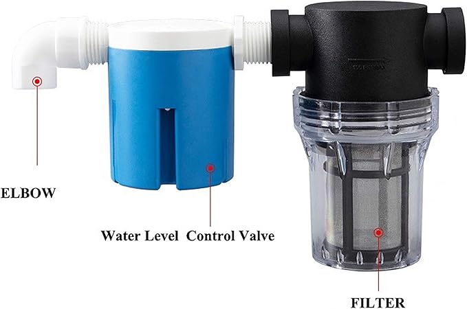 Water Filter, 1/2''Twist-On Pipe Strainer, Nylon PA66 cover, PC bowl, 304 Stainless Screen(1/2''80 Mesh Female water filter)