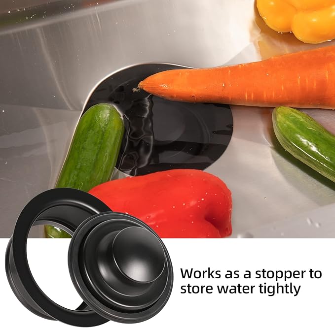 RQYEKDO Garbage Disposal Flange Stopper Collar Sink Baffle Kit, Fit Universal 3-1/2 Inch Standard Sink Drain Hole，Kitchen Sink Flange Stopper Replacement Accessories,Stainless Steel (polished)