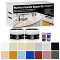Marble and Granite Repair kit Porcelain Marble Stone and Quartz Countertops Repair kit for Chips Dents Cracks Holes Scratchs, Fix Chipped Edges Corners, Reattaches or rebuilds Missing Pieces