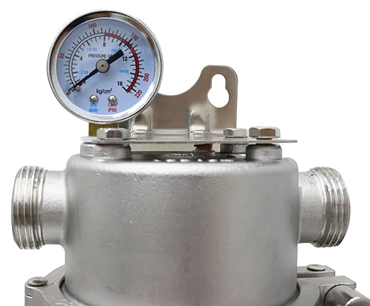 TECHTONGDA Whole House Sediment Water Filter Strainer Reusable 304 Stainless Steel with 40μm Filter Screen 8000L/H