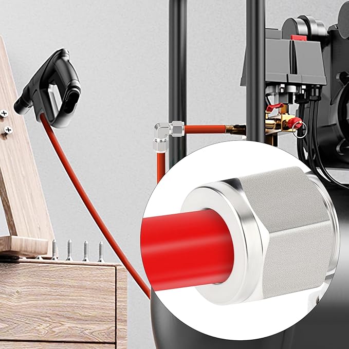 TAISHER 1PCS 304 Stainless Steel 90 Degree Compression Tube Pipe Fitting Connector, 12MM Tube OD x 12MM Tube OD Adapter