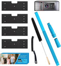 7 Pcs GE Washer Dryer Combo,Thickened WH01X35719 Lint Filter Replacement with Dryer Vent Cleaner Kit,2025 Upgraded Lint Filter for Ge Washer Dryer Filter Sponge,Models: PFQ97HSPVDS