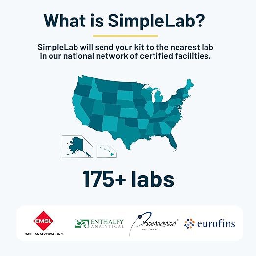 Advanced Microplastics in Surface Water Test Kit by SimpleLab | Lab Analysis of Microplastic Count & Polymer Identification | Tests for 43 Microplastics in Lakes, Ponds, or Rivers