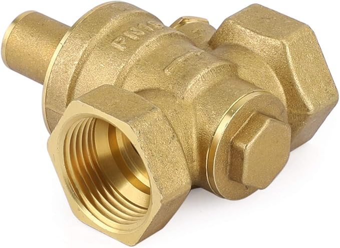Topteng DN25 1" Brass Adjustable Water Pressure Reducing Regulator Valves With Gauge