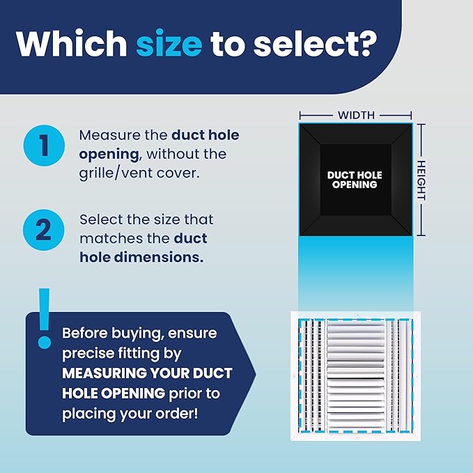 20x20 Inch (Duct Opening) Aluminum 4-Way Air Flow Vent – HVAC Vent Cover for Wall or Ceiling – Quiet HVAC Wall Register with Multi-Shutter Damper – Adjustable Curved Blade - Plastic Seal for Tight Fit