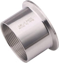 DERNORD Sanitary Female Threaded Pipe Fitting to 2.5 Inch TRI CLAMP OD 77mm Ferrule (Pipe Size: 2" NPT)