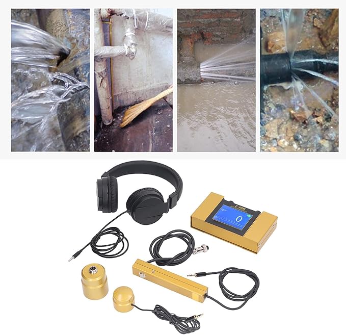 Yosoo Health Gear Underground Water Leak Detector with 4 Modes for Water Pipe Floor Heating Pipe AC100 to 240V (US Plug)