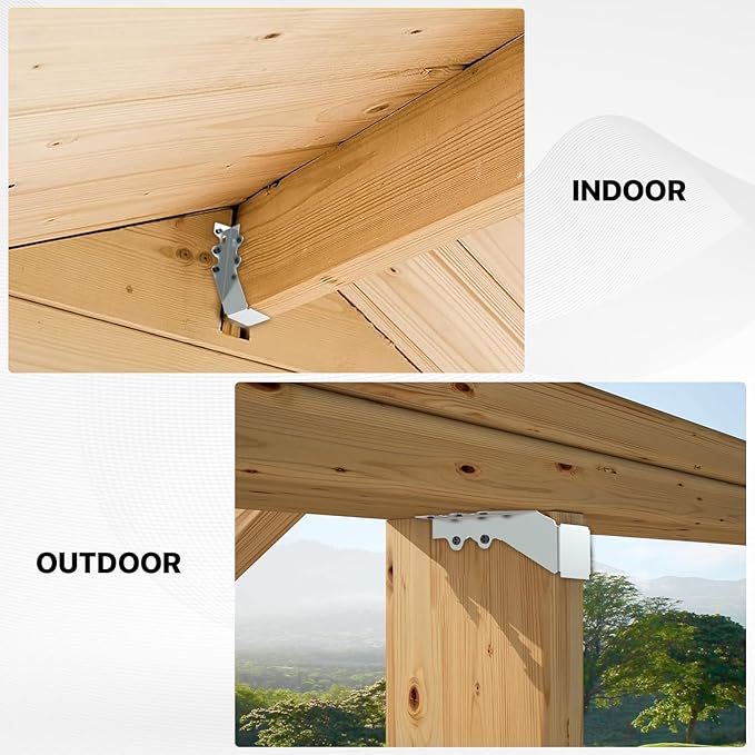 25 pcs 2x6 Joist Hanger,LU26 20 Gauge Double Shear Face Mount Joist Hanger,Hurricane Ties for Rafters Tie Brackets Great for Floor Deck and Ceiling Joists
