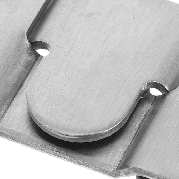Stainless Steel Hanging Buckle and Interlocking Frame Hanger Heavy Duty Sectional Furniture Connectors with Screws for Picture Frame Mounting and Wall Display (4 Pairs, Large)