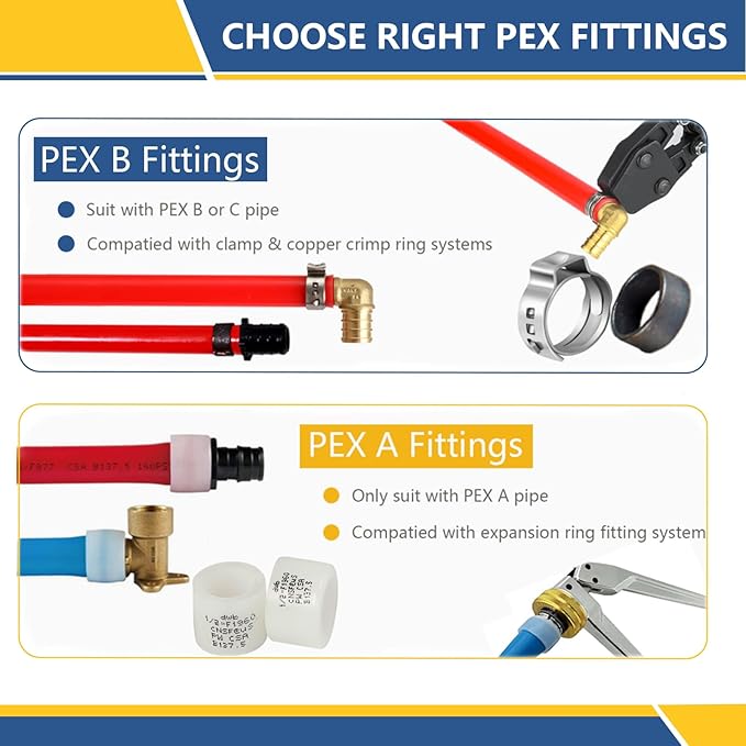 3/4Inch PEX-A Expansion Fittings,F1960 Brass Elbow,PEX Expansion Fittings Elbow For Pex A Tubing（10 PACK)(PEX1960035)