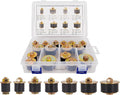 16pcs 7 Sizes Automotive Expandable Freeze Plugs Kit,Rubber Expansion Plug, Fit Hole Size:3/4" 7/8" 1" 1-1/8" 1-1/4" 1-3/8" 1-1/2" (19mm~41mm)