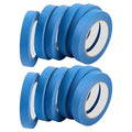 Blue Masking Tape,Painters Tape,Blue Painters Tape for Automotive paniting,DIY Paper Arts & Crafts, Spraying Drywall Paint, No Residue & Easy to Clean Up,12pcs 0.7in X 54 Yd Painter's Tape