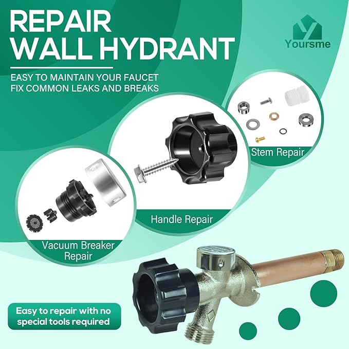 630-8500 Wall Hydrant Complete Service Repair Kit Replaces for 300, 400 & 500 Series Mansfield Style Hydrants and 300 & 400 Series Wall Hydrants