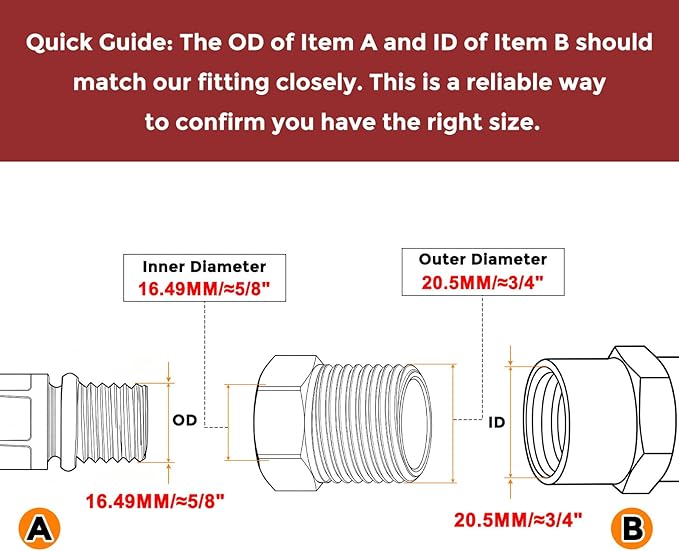 Pack of 1, 1/2" NPT Male to 3/8" NPT FeMale Solid Brass Hex Bushing, Hose Fittings Adapter Threaded Reducer Heavy Duty for Pipe Leak Repair, Pneumatic Systems, Compression