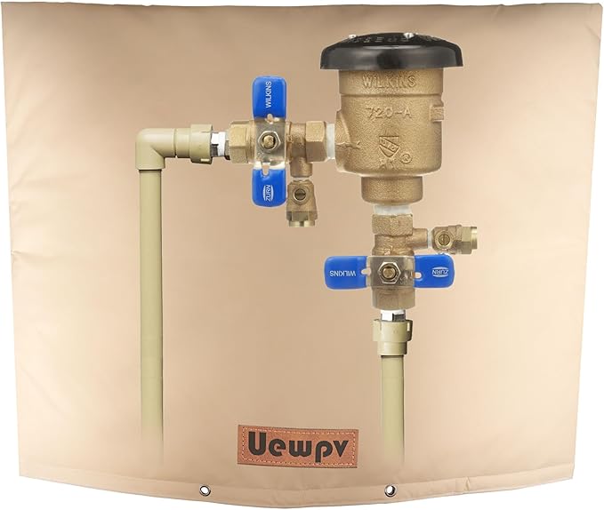 Backflow Preventer Cover Insulated-Sprinkler Covers for Outside-with Thicker 5 Layers Fabric,30" Wx24 H -Backflow Insulation Cover Protect Water Meters,sprinklers from Damage During Winter