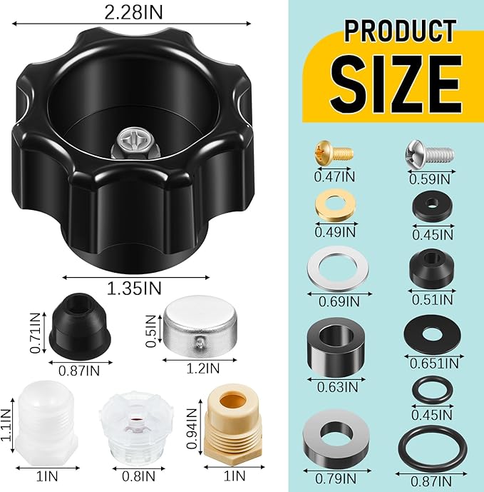 630-8500 Wall Hydrant Complete Service Kit Compatible with Prier 300, 400 & 500 Series Wall Hydrants Outdoor Faucet Repair Kit Outdoor Spigot Repair Kit