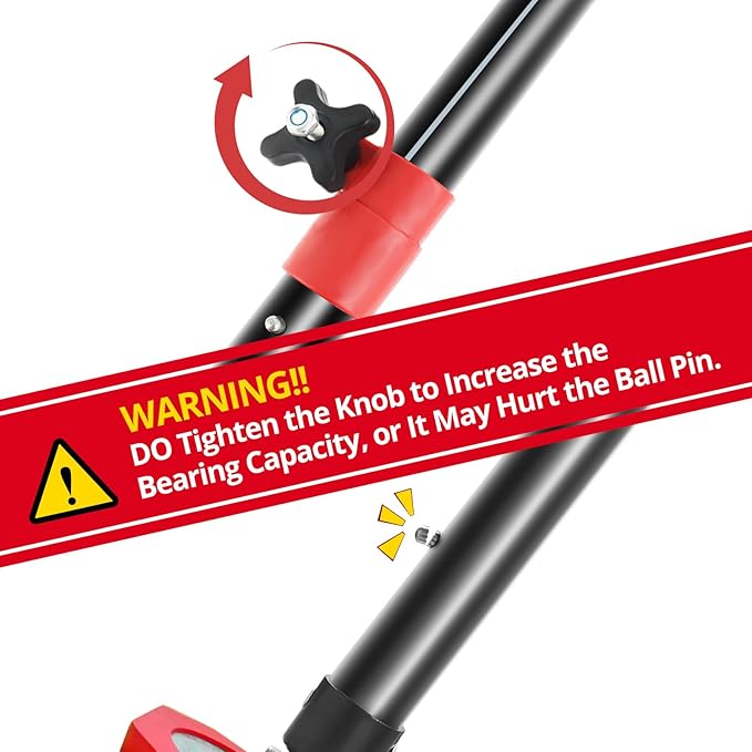 XINQIAO Cabinet Jacks for Installing Cabinets, Heavy Duty Third Hand Tools Adjustable Support Pole from 49.2 in to 114.2 in, 1 PC