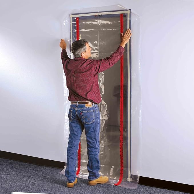 ZIPWALL ZDC - PK6 ZipDoor Commercial Door kit dust Containment, 6 Pack, Clear, 6 Count