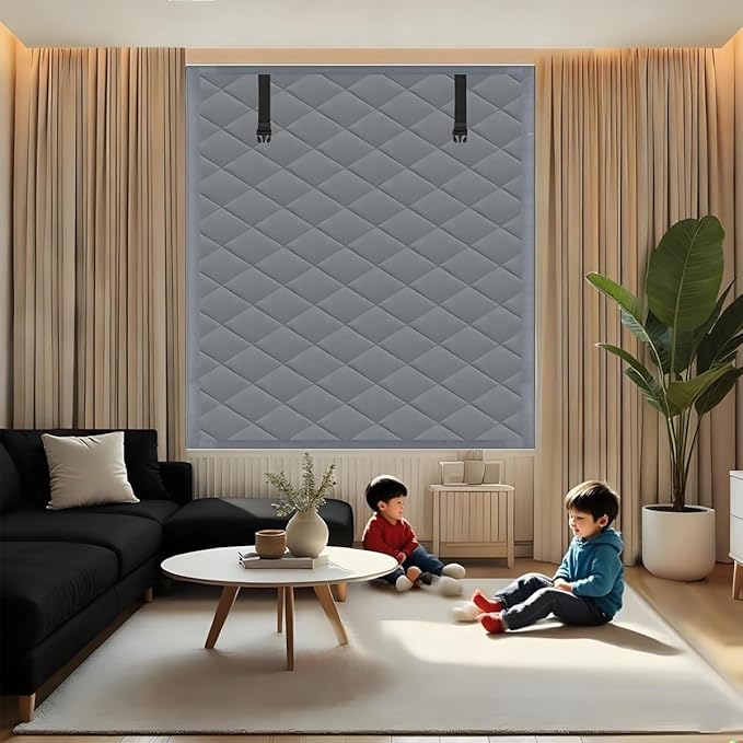 Thermal Window Cover for Wintern, Window Insulation Kit Blackout Oxford Curtain, Thicken Warm Waterproof Attic Insulation Blanket, Draft Blocker in Home RV 38 39 47 57 62 63in(Black,39x79in)