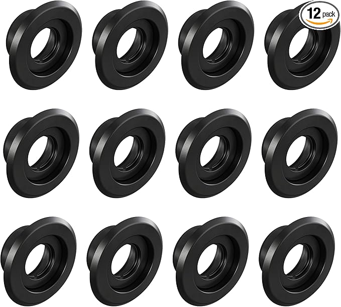 Recessed Fire Sprinkler Escutcheon 3/4 in. IPS - 2 Piece in Black - Depth Adjustment Range up to 3/4 in. for Fire Sprinkler Trim