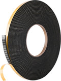 Kikerike Self Adhesive Foam Tape Weatherstrip 1/4In x 1/8In x 26Ft High Density Foam Insulation Strips Seal Weather Stripping with Strong Adhesive for Door and Window Sound Isolation Soundproofing