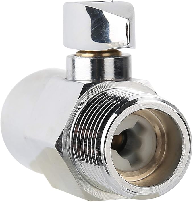 Solimeta Water Shut Off Valve, Shower Head Water Saver, Shower Head Flow Restrictor, Shower or Garden Water Flow Control Valve 1/2"NPT