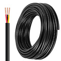 14 Gauge Wire 3 Conductor,14 AWG Electrical Wire Stranded PVC Cord Oxygen-Free Copper Cable,50FT 3 Core Pure Copper Flexible Cable Wire for LED Lamp Lighting Strips Automotive (14AWG-3C, 50FT)…