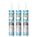 E-SDS Concrete Crack Filler and Sealant Self-Leveling, Polyurethane Adhesive Sealant Construction Crack Flexible Sealer Sealing Horizontal Cracks, Gray 10.5 fl. oz (3 Pack)