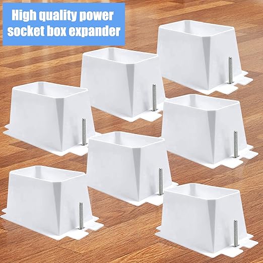 20 PCS BE1-2 Electrical Outlet Box Extenders with 40PCS Screws, (1-Gang) Electrical Power Single Gang Box Extender Electric Box Extender 1 Gang Power Switch Receptacles Accessories