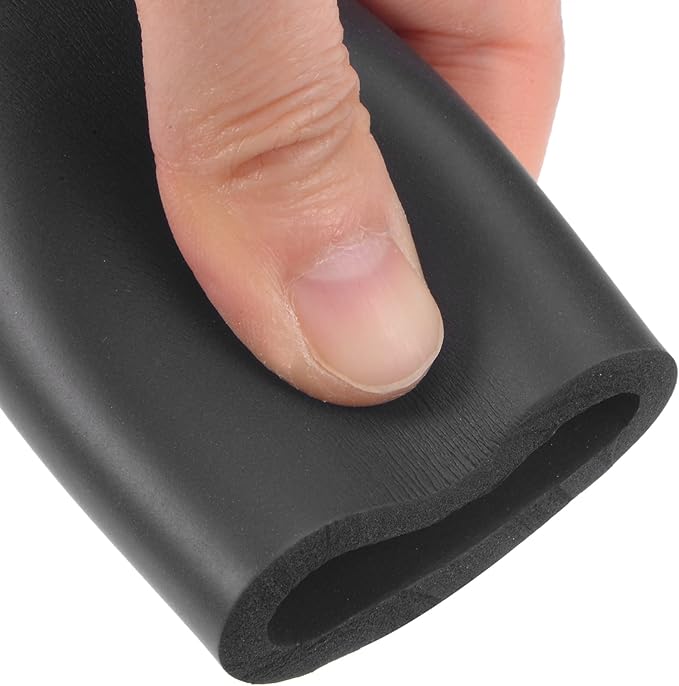 uxcell Foam Tubing for Handle Grip Support, Pipe Insulation, 30mm ID 40mm OD 1m Length Black