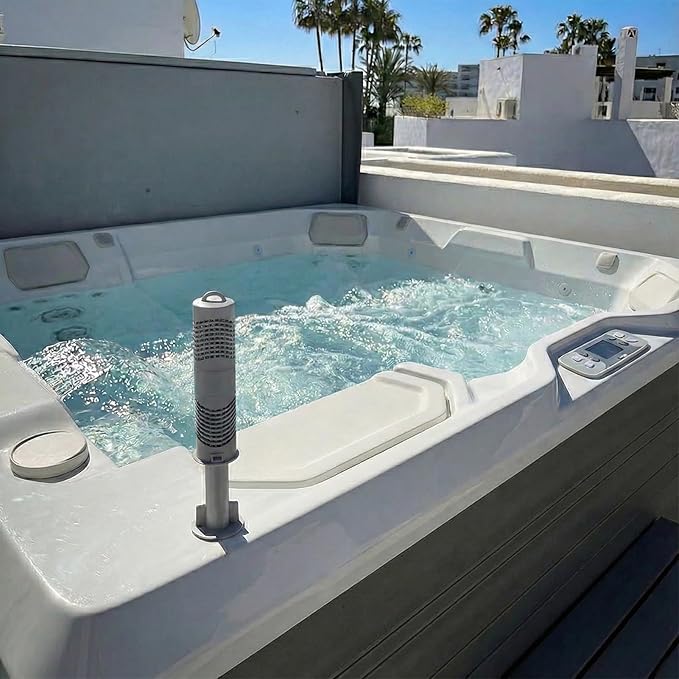 Hot Tub Mineral Ion Cartridge, Spa Silver Ag+ Stick, 4-Unit Gray for 16-Month Supply – Enjoy Fresh, Crystal Clear Water with an Easy Drop-in Standpipe Design