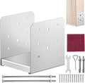 VEVOR 6"x 6" Post Base, 1Pcs Stainless Steel Adjustable Post Anchor Bracket(Internal 5.9 x 5.5"), Adjustable Post Base for Pavilion Deck Porch Handrail Railing Support Decorative Anchor Plate