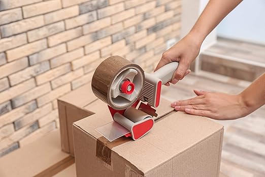 APQ 36 Rolls of Tan Carton Sealing Tape 2” x 110 Yards. Thickness 2 Mil 50 Micron Polypropylene Pressure Sensitive Tape for Packing, Shipping, Moving Boxes. Acrylic Adhesive. No Weathering, Yellowing.
