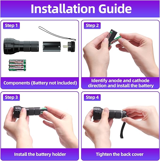 COSOOS Air Conditioner Leak Detector Tool, AC Leak Detector Kit, UV Light for AC UV Dye Leak Detection, Oil Dye Leak Detector with Protective Glasses