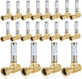 Water Hammer Arrestor,3/4 Inch Swivel FHT x 3/4 Inch MHT Stainless Steel Water Arrestor for Washing Machine Connection(20PACK, Straight Stainless Steel Arrestor)(HAMMER020-20Pack)