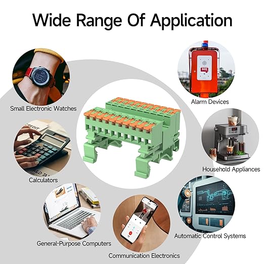 2Pcs DIN Rail Terminal Blocks, 10P Lever Wire Connectors for AWG 24-12, 300V 15A, 40Pcs Wire Ferrules Terminals & 4.72 Inch DIN Rail Included,CE