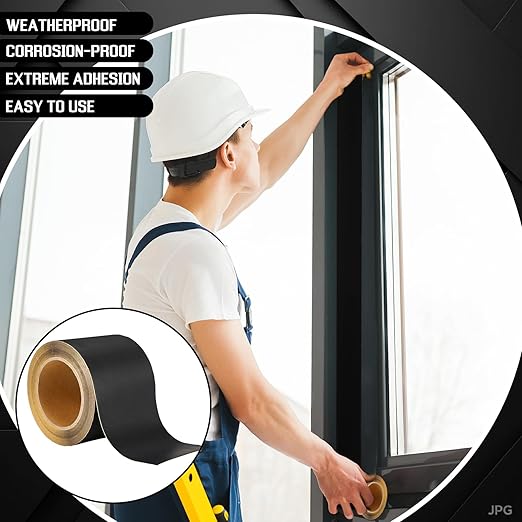 Window Flashing Tape 3.75 Inch x 100 ft Acrylic Adhesive UV Resistant Flashing Tape Waterproof, Self Adhesive & Self Sealing for Window and Door Frames