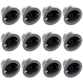 Grounded Circular Outlet Box, 4.25” Dia Old Work Outlet Box for House Decoration and Electrical Installation, 12 Pack Old Work Ceiling Box