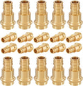 20-Pack HeSun Copper Press Fitting Adapter,3/4" PRESS X 3/4" PEX-A Expansion F1960 Coupling, LF Brass(PEX1960185-20)