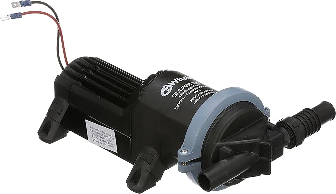 Whale Gulper 220 Graywater Pump - Manages Gray Waste in Boats & RV - 3.5 GPM Flow Rate - 12V/24V